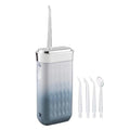 Mini Portable Oral Irrigator Rechargeable Water Dental Flosser With Stretchable Water Tan -Grey