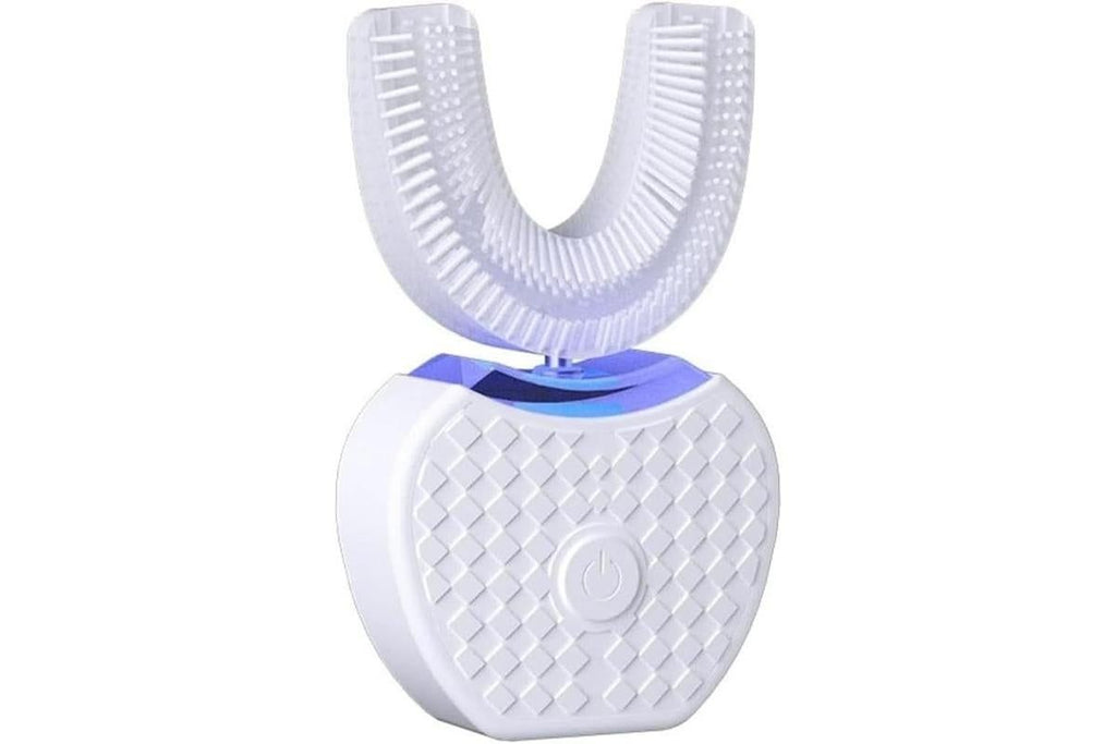 U-Shaped Electric Toothbrush 360-degree Sonic Cleaning Tooth Brush for Adults-white