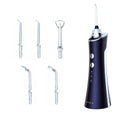 Water Dental Flosser Teeth Cleaner Rechargeable Water-resistant Cordless Water Dental Flosser for Home Travel -Blue