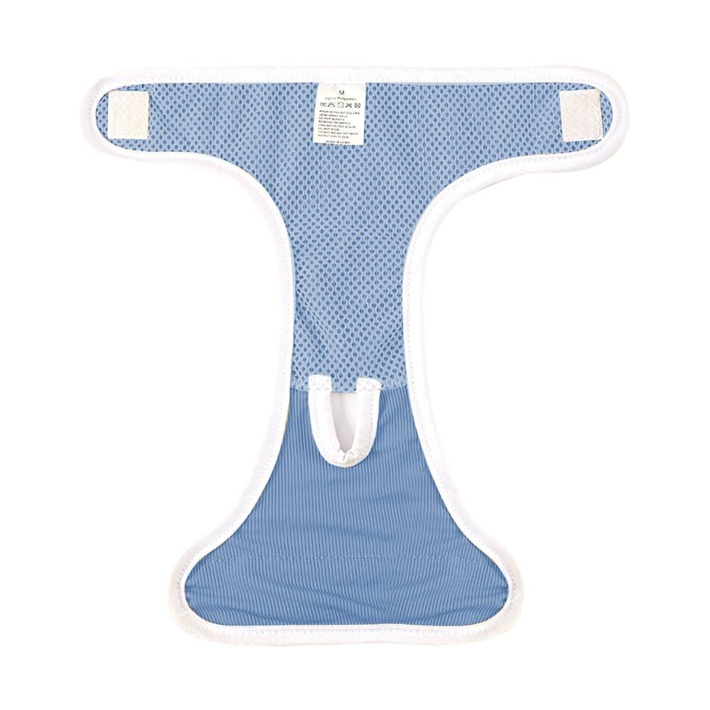 2pcs Dog Diapers Reusable Washable Nappy Wraps Panties for Pets Period Underpants-Blue S