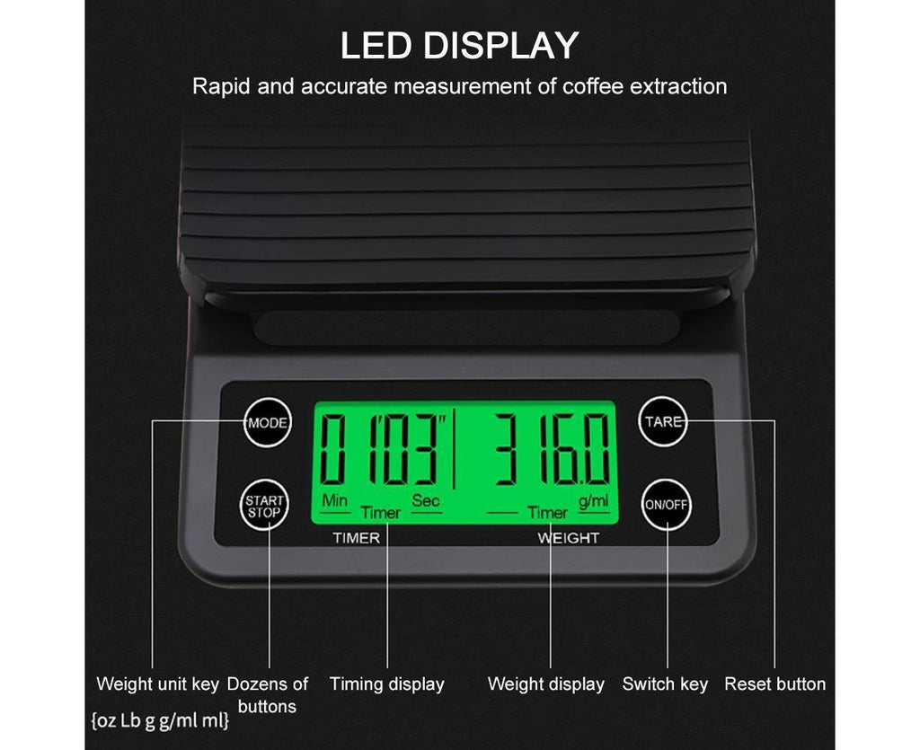 Electric Kitchen Scale - Coffee Scale - Mini Platform