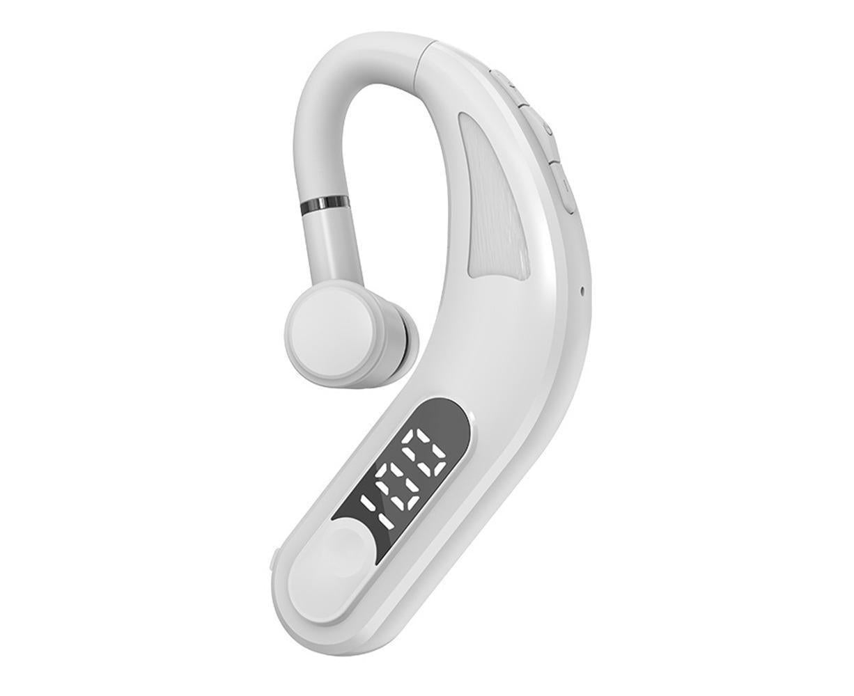 Bluetooth Headset - Single Ear - Noise Canceling Hands-Free Bluetooth 5.2 Waterproof Headphones