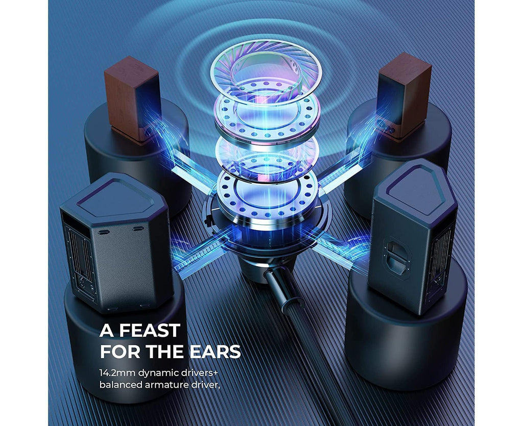 Wired Earbuds with Microphone High-resolution Audio Headphones
