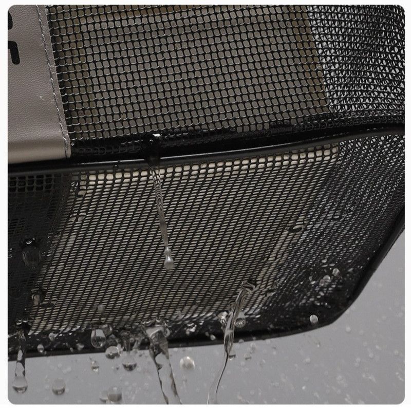 Mesh Shower Caddy, Portable Bath Tote Bag, Large Capacity Mesh Storage Basket for Bathroom Essentials - Black