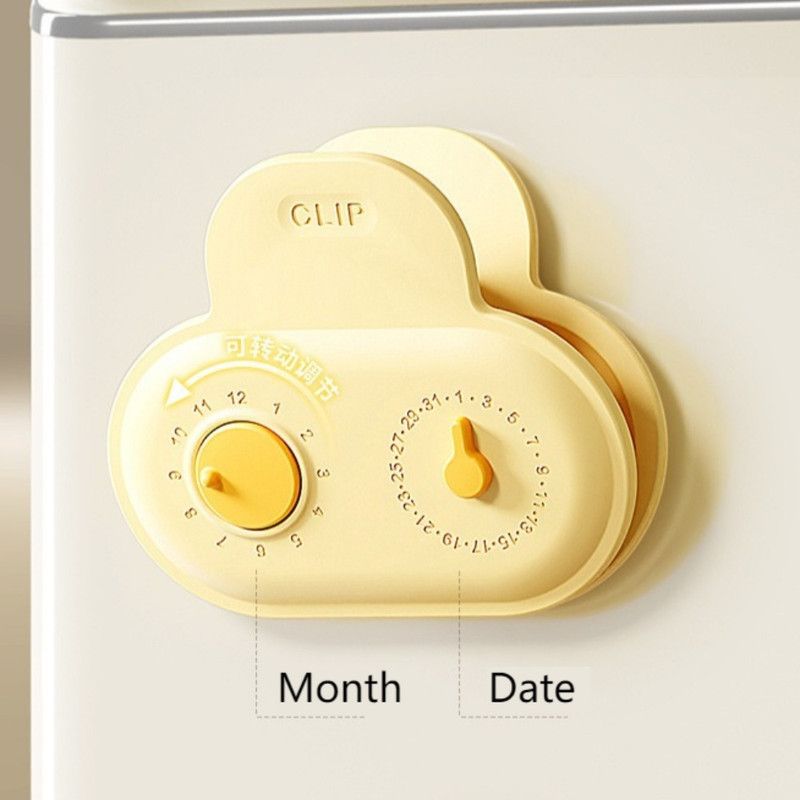 5PCS Cloud Magnetic Sealing Clips with Date Markers, Dual-Use Food Bag Sealer & Fridge Magnets