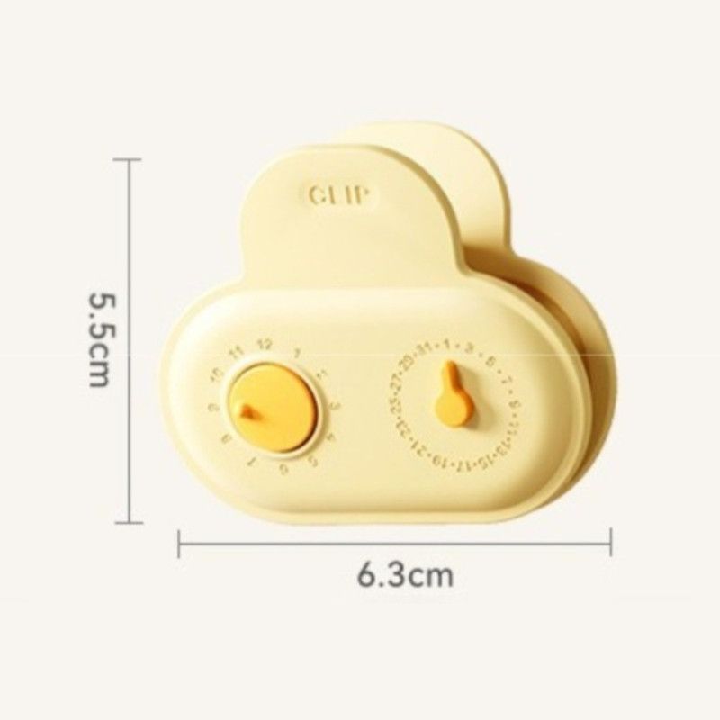 5PCS Cloud Magnetic Sealing Clips with Date Markers, Dual-Use Food Bag Sealer & Fridge Magnets