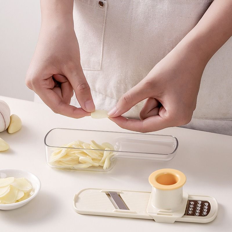 3-in-1 Multi-Functional Stainless Steel Slicer, Shredder, and Grinder—White