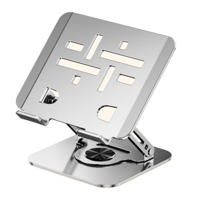 Laptop Stand, Thick Dual-Arm Height-Adjustable Cooling Riser, Compatible with Laptops Up to 17.3 Inches—Silver
