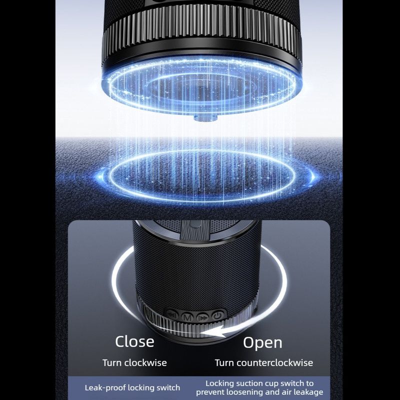 Suction Cup Bluetooth Speaker, Portable Outdoor TWS Wireless Speaker, 360° Surround Sound