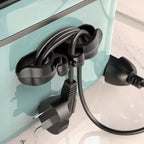 Cord Winder, Home Appliance Plug Holder, No Trace Cable Organizer for Kitchen Desk, 3-Pack—Gray