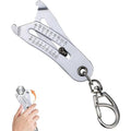 Portable Precise Thread Size Checker Keychain,Bolt Size Finder Keychain,Precise Bolt Sizes Finder Keychains