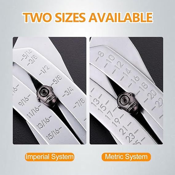 Portable Precise Thread Size Checker Keychain,Bolt Size Finder Keychain,Precise Bolt Sizes Finder Keychains