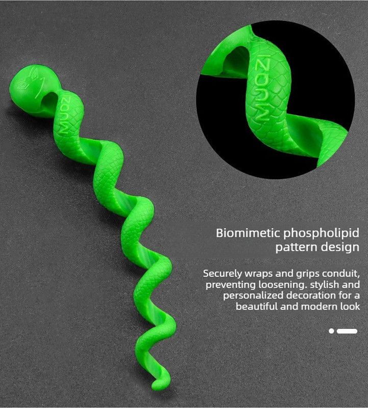Bicycle Brake Shift Cable Housing Spiral Wound Bike Gear Brake Outer Tube Replacement Accessory-green