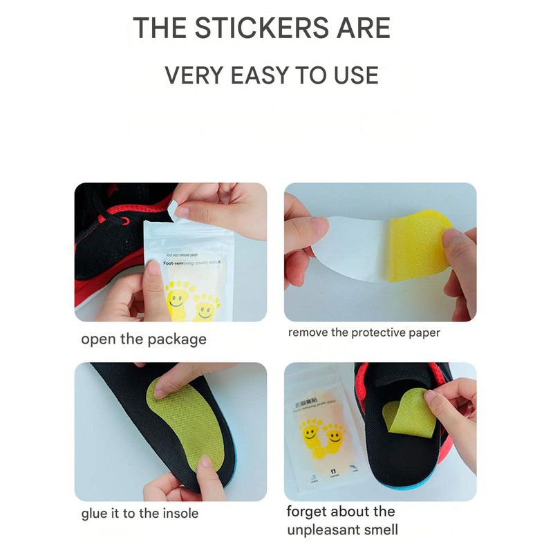 Portable Disposable Foot Odor Remover Shoe Insoles / Deodorant Shoe Patches