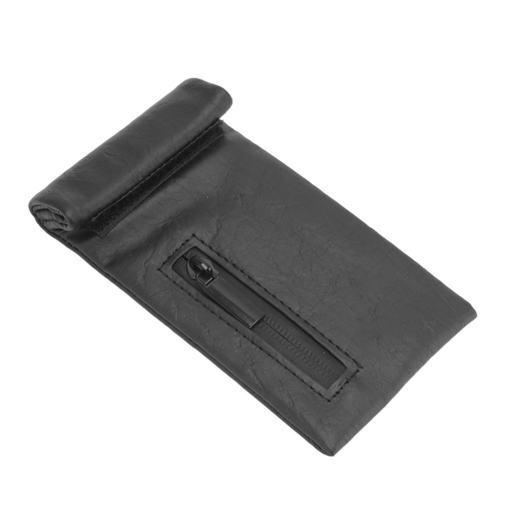 Smell Proof Bag PU Leather Waterproof Multipurpose Storage Bag for Outdoor Travel Trip Odor Proof Stash Bag