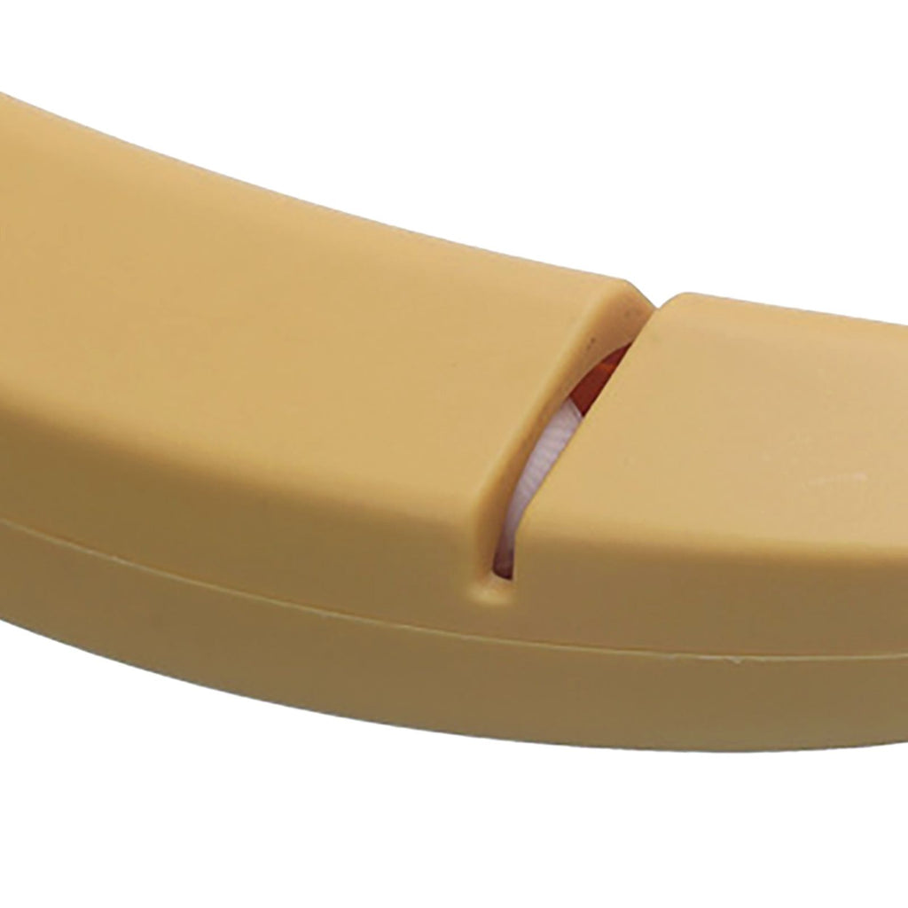 Knife Sharpener 2 Slot Kitchen Knives Sharpen Blade Sharpening Tool Banana Design Decor Yellow Standard