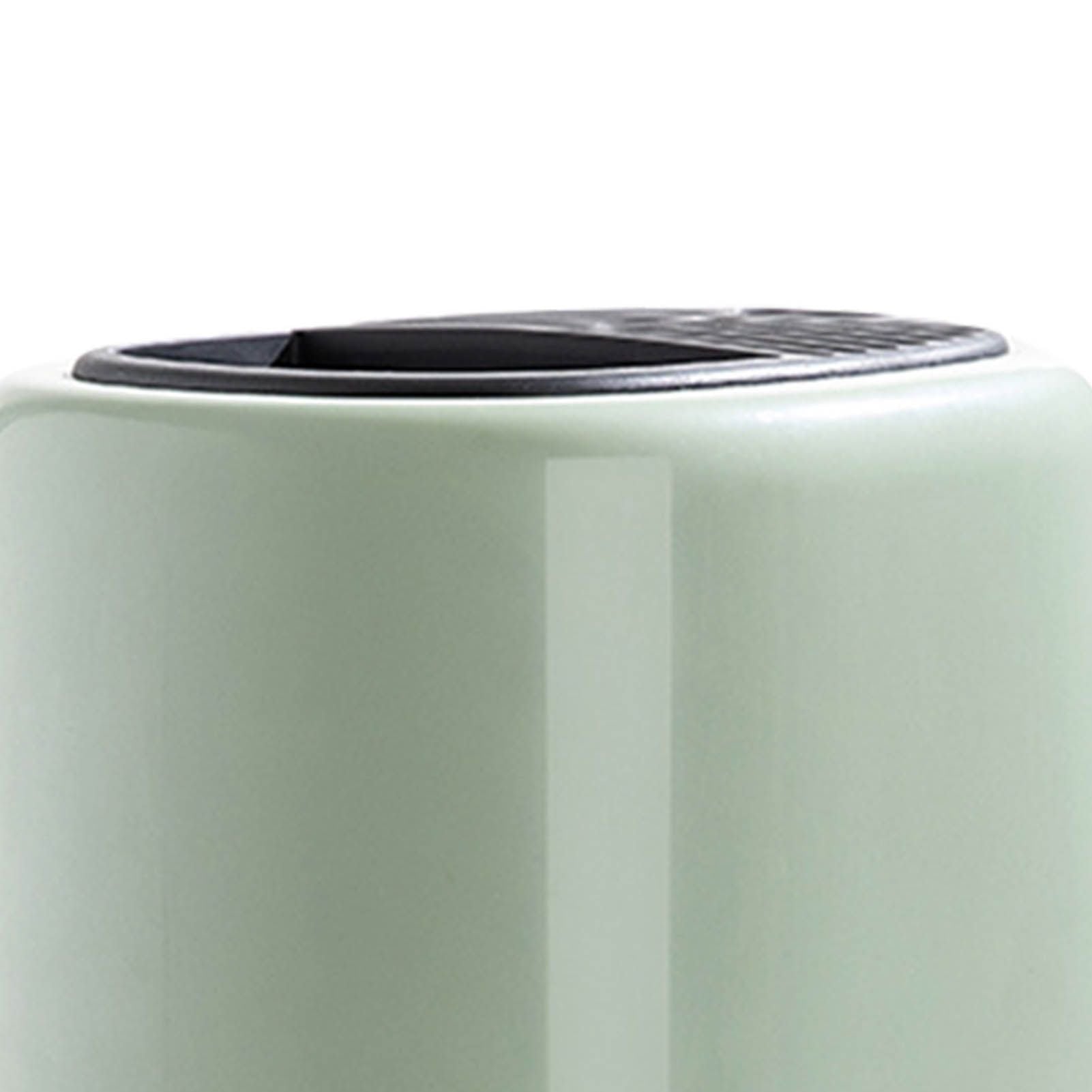 Knife Block Utensil Holder Retro Space Saving Large Capacity 2 In 1 Countertop Utensil Organizer for Kitchen Green