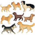 Dog Figurines Model Toy Set Simulation PVC Dog Figures Animals Toy Playset Educational Learning Toys for Kids