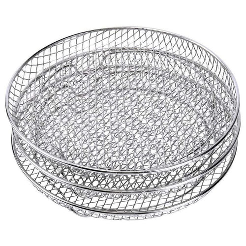 3 Pcs/Set Air Fryer Rack Three Stackable Dehydrator Racks 304 Stainless Steel Air Fryer Stand Air Fryer Accessories