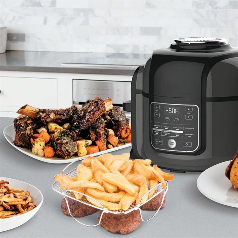 Air Fryer Rack for Air Fryer 304 Stainless Steel Food Dehydrator Rack Toast Rack Grill Air Fryer Accessories