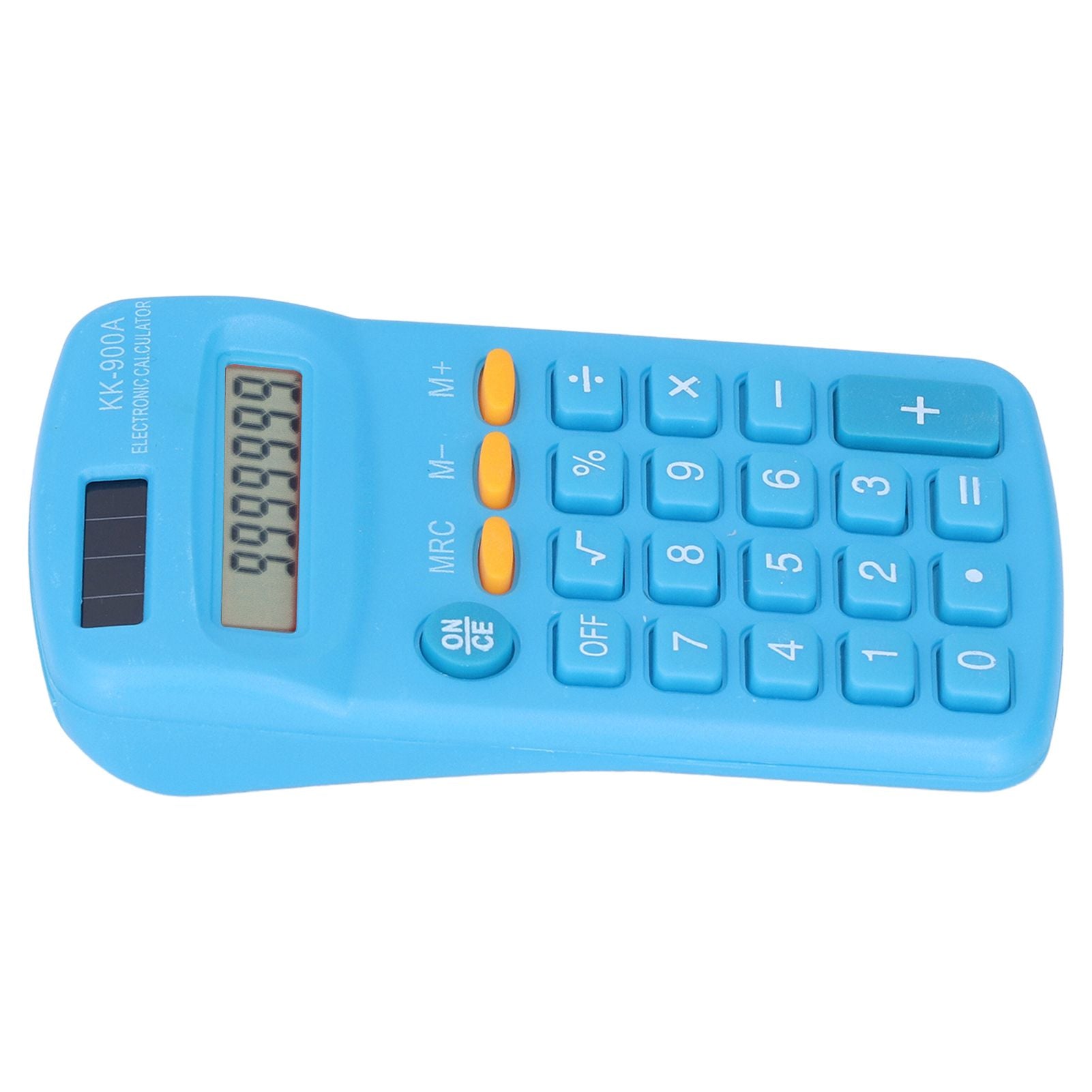 Mini Calculators Handheld 8 Digit with LCD Display Sensitive Button Solar Battery Dual Power for Office School BusinessBlue