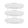 3Pcs Air Fryer Dehydrator Racks Stackable Food Grade Stainless Steel Fruit Meat Dehydration Air Fryer Rack for Air Fryer