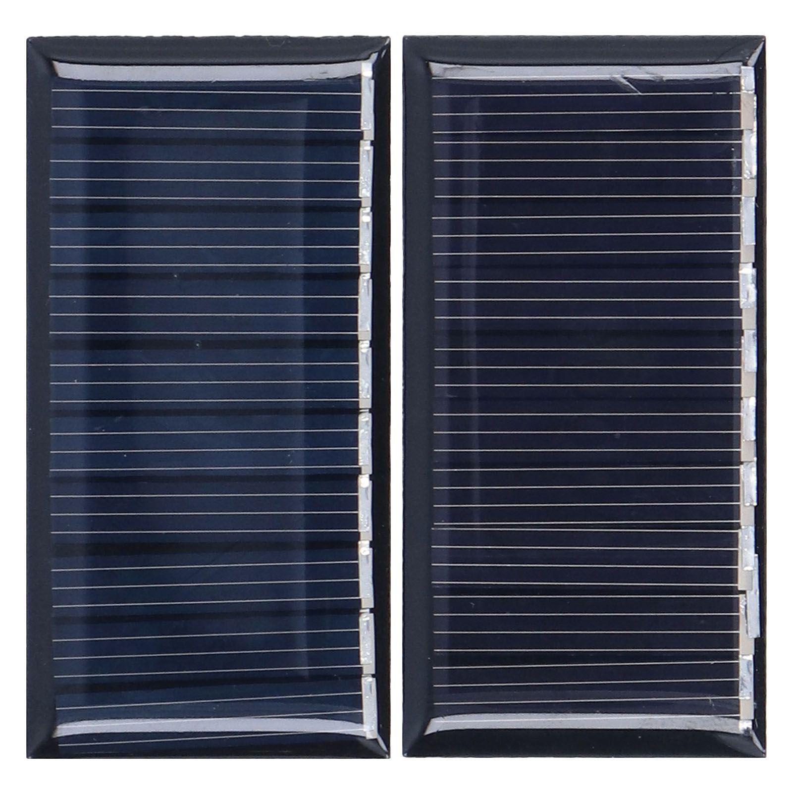 2Pcs Mini Solar Panels 0.25W 5V Portable Mini Polycrystalline Silicon Weatherproof Durable Widely Used Mini Solar Cell
