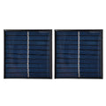 2Pcs Mini Solar Panel Portable Encapsulated Cell Epoxy Flexible DIY Use 0.7W 5V 0‑140mA