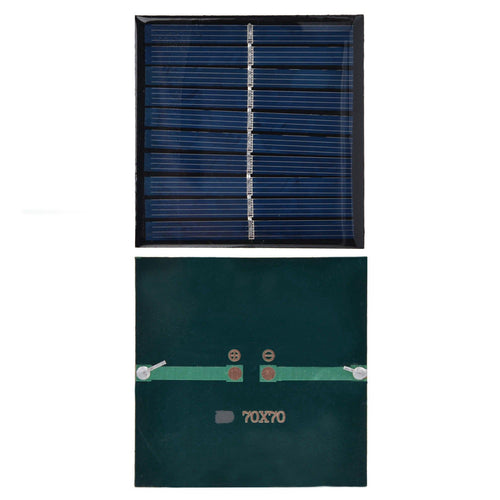 2Pcs Mini Solar Panel Portable Encapsulated Cell Epoxy Flexible DIY Use 0.7W 5V 0‑140mA