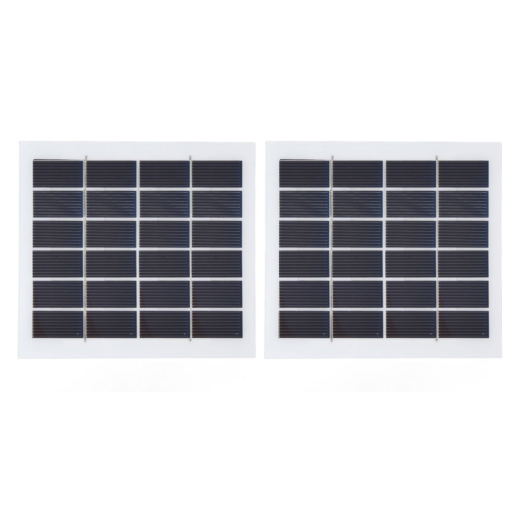 2 Pcs Portable Solar Panel 2W 6V Mini Solar Cells High Conversion Efficiency for Household Lighting System