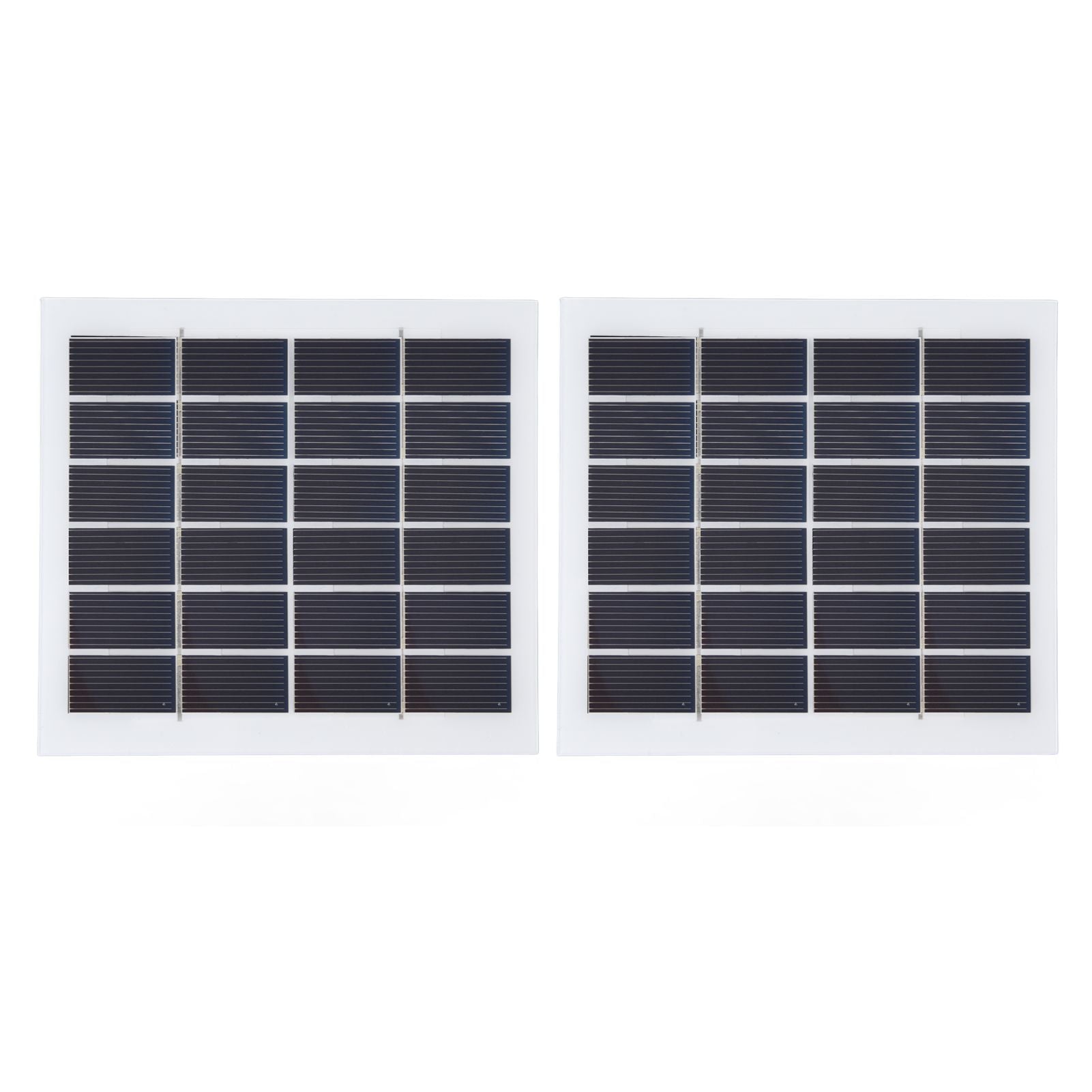 2 Pcs Portable Solar Panel 2W 6V Mini Solar Cells High Conversion Efficiency for Household Lighting System