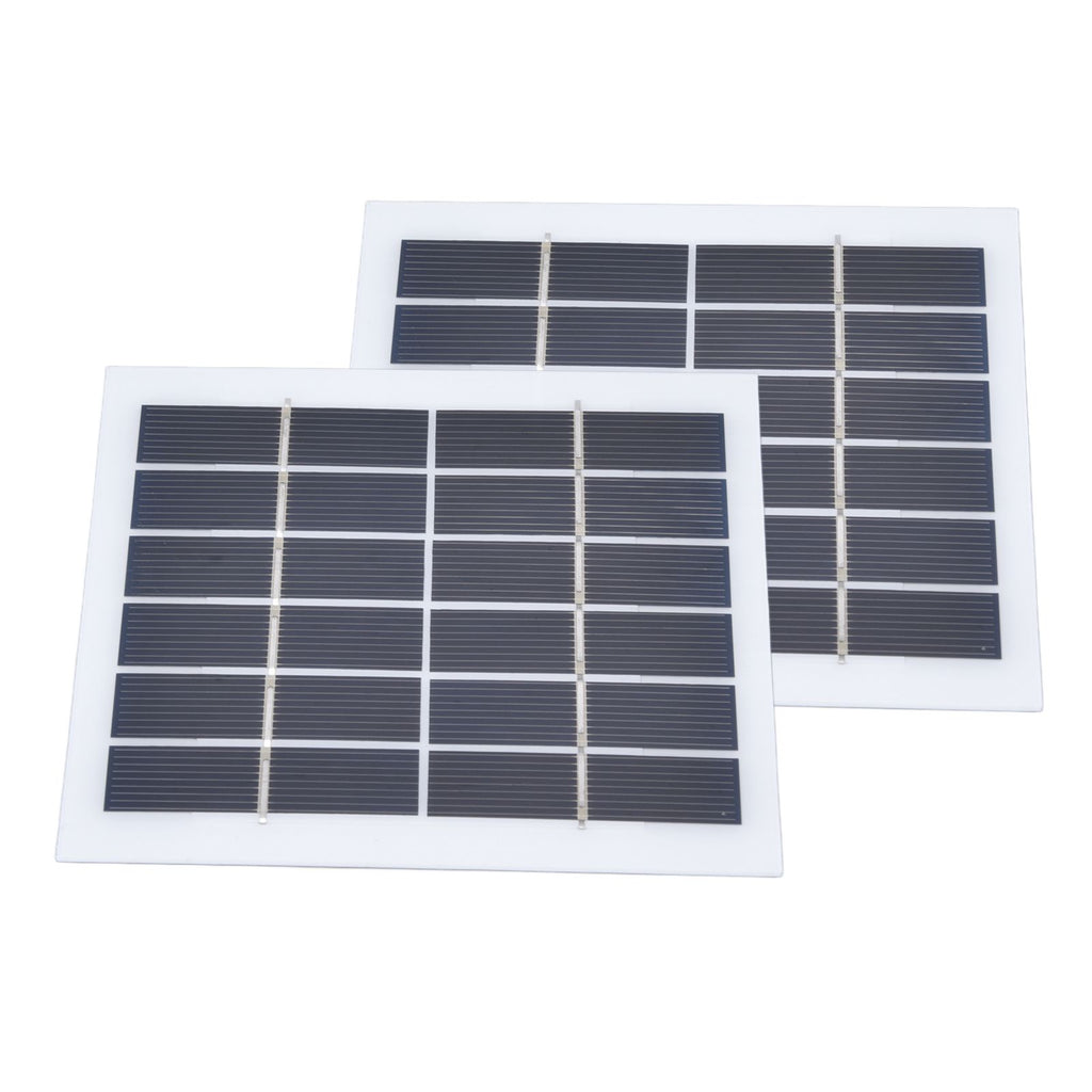 2 Pcs Portable Solar Panel 2W 6V Mini Solar Cells High Conversion Efficiency for Household Lighting System