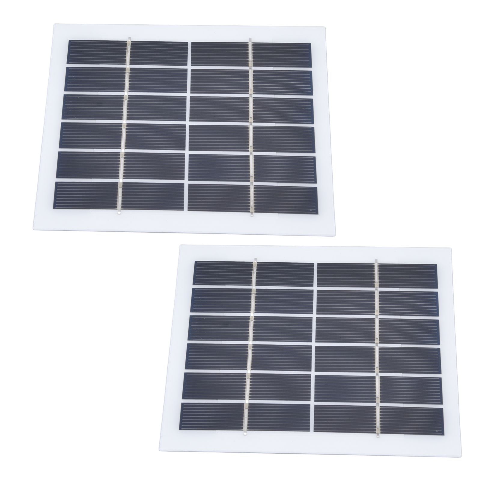 2 Pcs Portable Solar Panel 2W 6V Mini Solar Cells High Conversion Efficiency for Household Lighting System