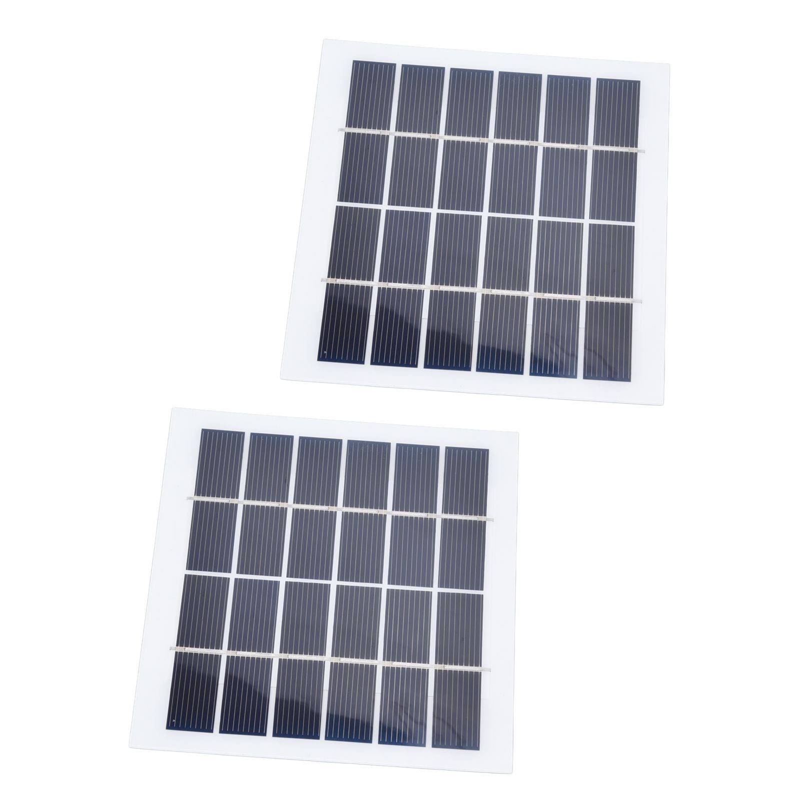 2 Pcs Portable Solar Panel 2W 6V Mini Solar Cells High Conversion Efficiency for Household Lighting System
