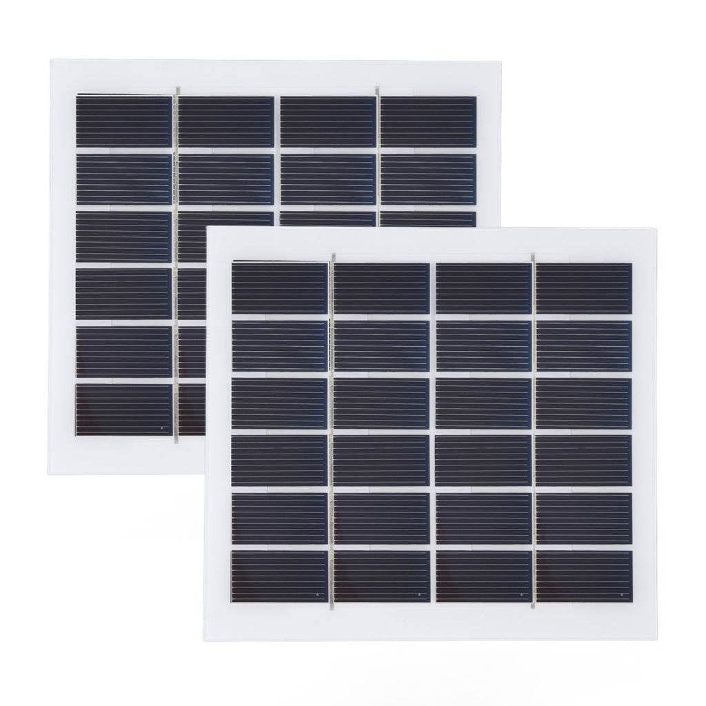 2 Pcs Portable Solar Panel 2W 6V Mini Solar Cells High Conversion Efficiency for Household Lighting System