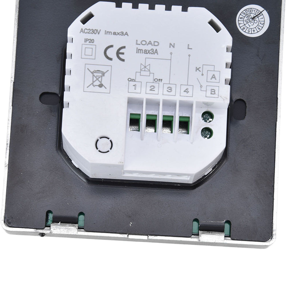 Smart Thermostat Multifunction Programmable Thermostat for Air Conditioner Water Heating Underfloor Heating AC220V Grey