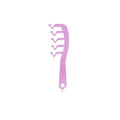 Z Shape Hair Comb Plastic Portable Detangling Combs Hair Styling Tool for Beauty SalonPurple
