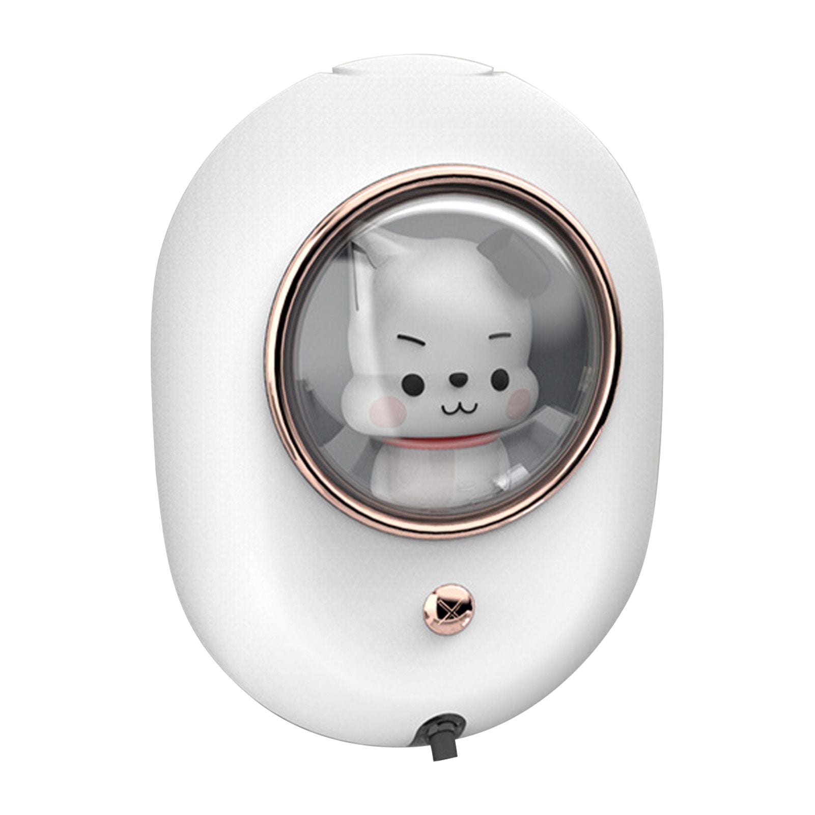 Wall Mounted Soap Dispenser Space Capsule Design Rechargeable Space Saving Wall Automatic Foaming Soap Dispenser White