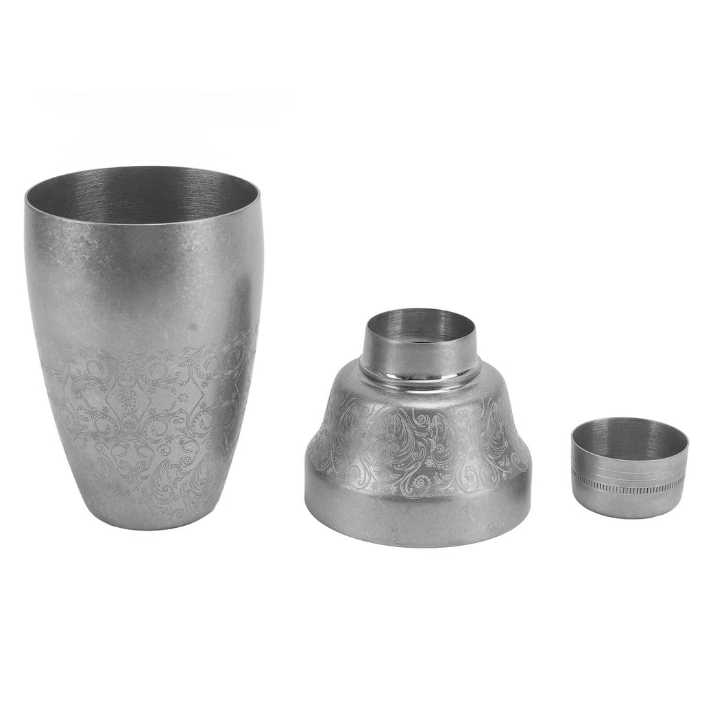 Cocktail Shaker 304 Stainless Steel Boston Shaker Mixer with Built in Strainer for Bar Home Bartending