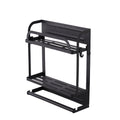 Refrigerator Magnetic Storage Shelf Organizer Strong Magnetic Spice Rack for Refrigerator B Style Double Layer