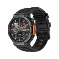 M-Rex4 Men Rugged GPS Smart Watch, 5ATM Waterproof Bluetooth Call Fitness Tracker Heart Rate Sleep Monitor，black