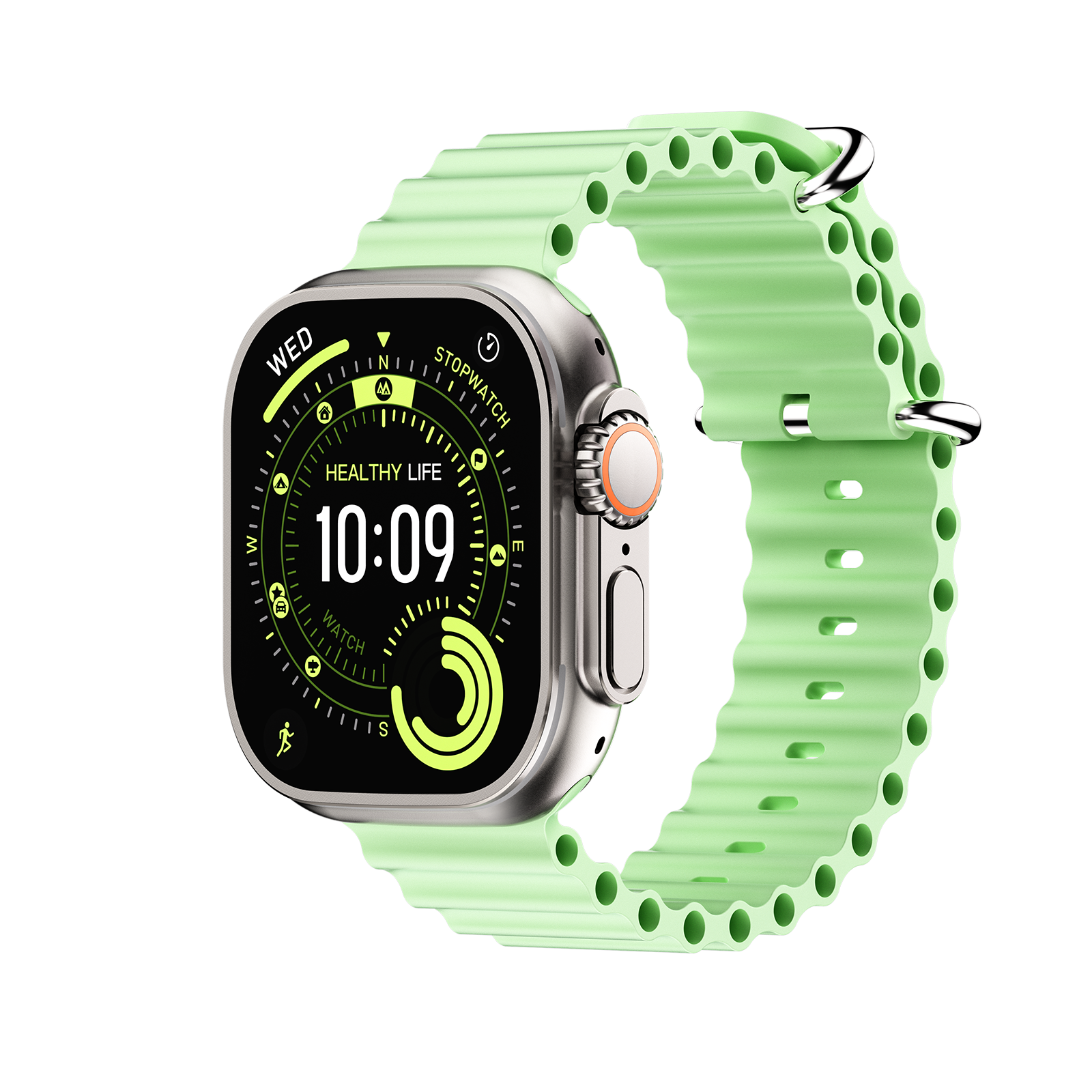 DT Ultra5pro Smart Watch, Full Touch Fitness Watch for Men Women，green