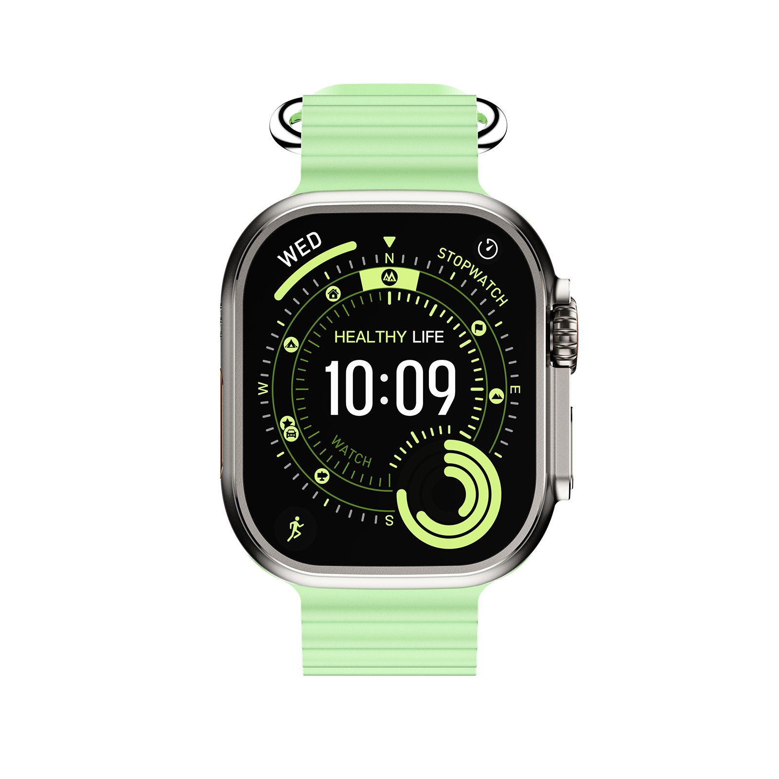 DT Ultra5pro Smart Watch, Full Touch Fitness Watch for Men Women，green