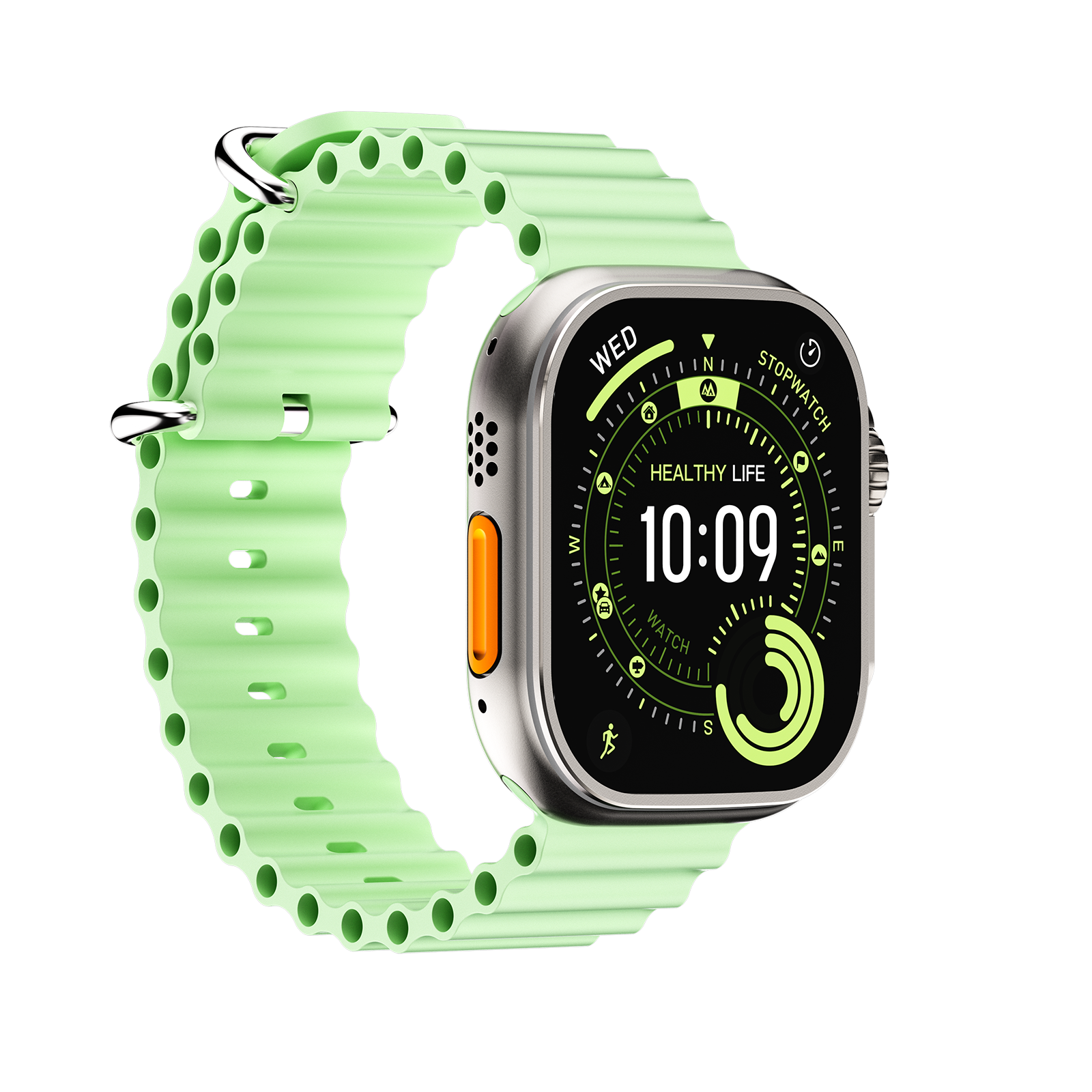 DT Ultra5pro Smart Watch, Full Touch Fitness Watch for Men Women，green