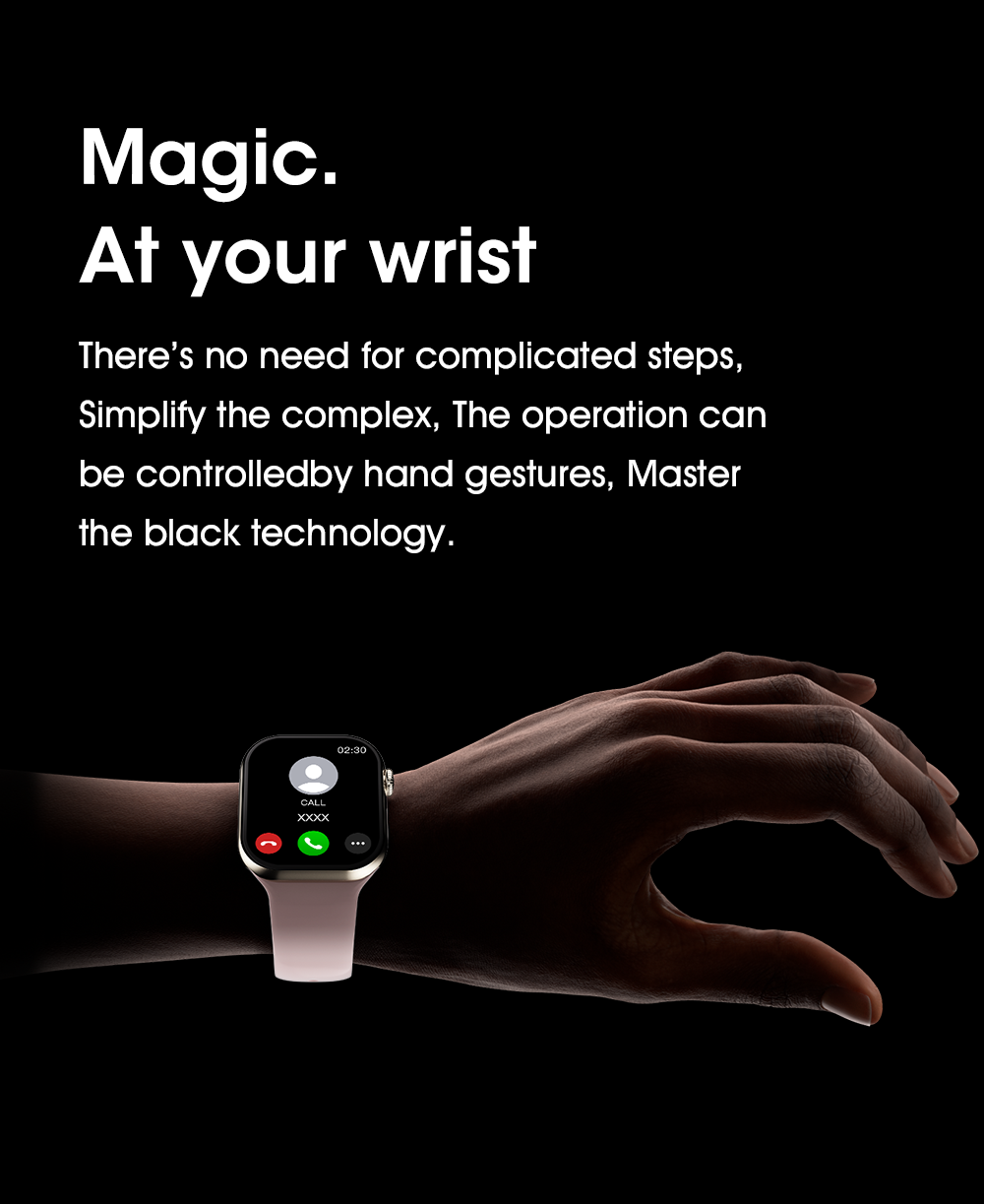 Watch 11 Pro Mini AI Smart Watch，pink