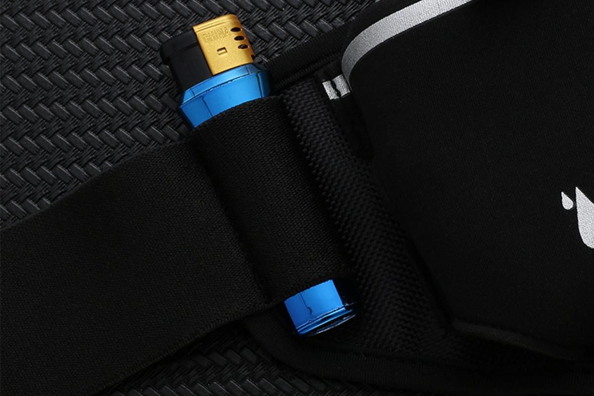 Hydration Running Belt with 2 Water Bottles and Phone Pouch for Marathon Hiking - Black