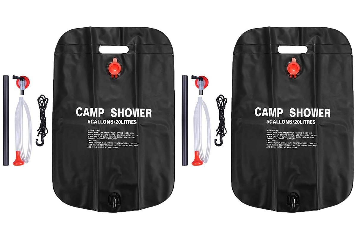 20L Camp Shower Bag Portable Solar Shower Bag Outdoor Shower Bag