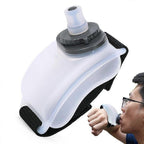 Water Bottle Wearable Hands-free Silicone Wrist Water Bottle Leakproof Running Sports Wrist Water Bottles For Running Accessory - White