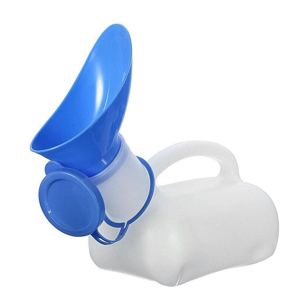 1000ml Adult Urinal with Lid and Portable Urine Bottle for Travel Camping and Car Use