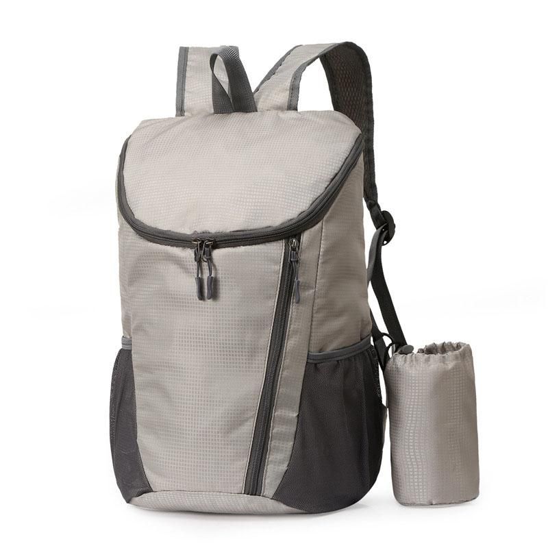 Sports Backpack Foldable Water Resistant Lightweight Bag for Camping Hiking Travel-Black